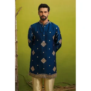 resized_DSC00101 Royal Teal Blue Embroidered Kurta Set