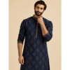 Midnight Blue Embroidered Kurta