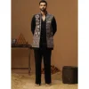 Midnight Noir Embroidered Indo-Western Set