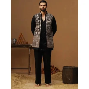 resized_shopping(1) Midnight Noir Embroidered Indo-Western Set